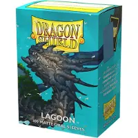 Dragon Shield Dubbel Matte Lagoon Saras-kaartmouwen 100 Zakjes