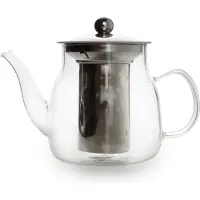 Aerts Theepot 0.635l glas met filter en deksel rvs