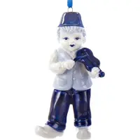 Kurt S. Adler Delft blauw mannetje met viool; merk