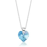 Montebello Ketting Aella KHZ445 - Swarovski Hart - 925 Zilver Gerhod. - Ø10mm - 40cm