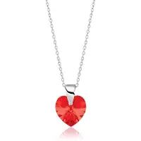Montebello Ketting Aella KHZ434 - Swarovski Hart - 925 Zilver Gerhod, - Ø10mm - 40cm