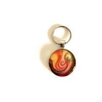 LYSEL Handmade Sleutelhanger Art 'Bewegend Samensmelten'