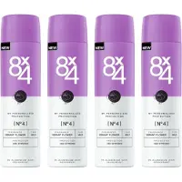 8x4 Deodorant Spray No 4 Vibrant Flower - Voordeelverpakking 4 x 150 ml