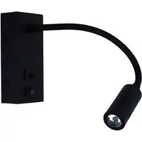 Artdelight Wandlamp Easy LED USB Zwart