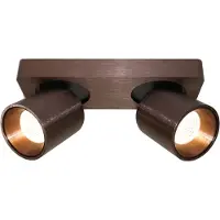 Artdelight Led opbouwspot Laguna 2-lichts brons bruin