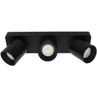 Artdelight Spot Laguna 3 lichts L 32 cm B 8,5 cm zwart