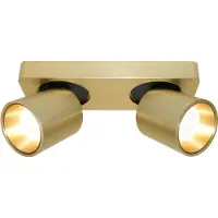 Artdelight Led opbouwspot Laguna 2-lichts goud