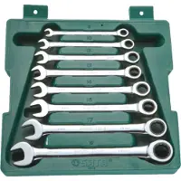 Sata Spanner, Ratelringsleutelset, 8 stuks, 8-19 mm (19 mm, 8 mm, 10 mm, 14 mm, 18 mm, 11 mm, 12 mm, 17 mm, 15 mm, 13 mm, 9 mm, 16 mm)