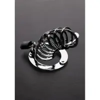 Shots Steel The spiked Chasity Cage - Stainless Steel