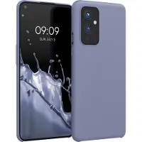 Kwmobile telefoonhoesje geschikt voor OnePlus 9 (EU/NA Version) - Hoesje met siliconen coating - Smartphone case in lavendelgrijs
