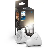 Philips White GU10 Duo pack