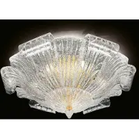 Novaresi Plafondlamp TARTARUGA, dimbaar, helder / transparant, Woon-/ Eetkamer, metaal, plafondlamp