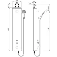Delabie regendouche SECURITHERM h: 792324
