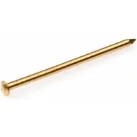 Deltafix . koper nagels. 1.8 x 30mm. lang. 200 gram. bolkop. messing.