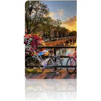 B2Ctelecom Samsung Galaxy Tab S7 FE | S7+ | S8+ Tablet Flip Case Amsterdamse Grachten