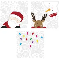 Amscan Raamstickers Kerstfiguren