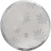 Ginger Ray - Silver Christmas - Borden Sneeuwvlokken (8 stuks)