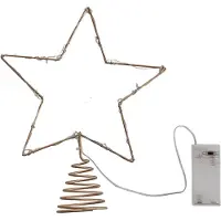 Ginger Ray - Gouden piek voor de kerstboom met lichtjes