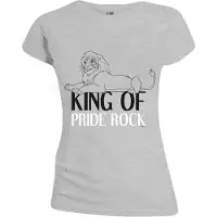 Disney THE LION KING - KING OF PRIDE ROCK WOMEN T-SHIRT - GREY