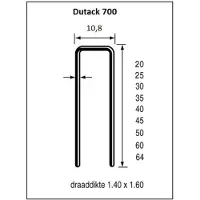 Dutack Niet serie 700 Cnk hars 64 mm ds 10 duizend - 5056046