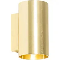 QAZQA Moderne wandlamp goud rond 2-lichts - Sandy