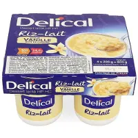 Delical Rijstpap Vanille 4x200 g Beslag