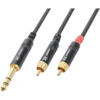 PD Connex 6,35mm Jack - Tulp stereo audio kabel - 1,5 meter