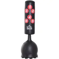 HOMdotCOM Staande bokszak bokspop bokspartner bokszak boksdummy training zwart