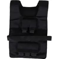 HOMCOM trainingsvest, 30 kg, gewichtsvest, krachtraining, Oxford-stof, zwart