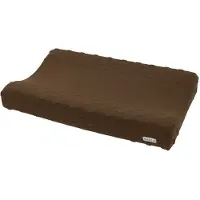 Meyco Baby Knots aankleedkussenhoes - chocolate - 50x70cm