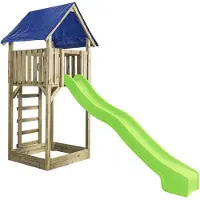 Swing King SwingKing speeltoren Lisa met glijbaan appelgroen 121x350x297cm