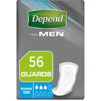 Depend verband - Incontinentie en urineverlies - Mannen - Guards - 56 stuks