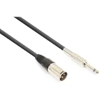 VONYX audiokabel 6,3mm jack (mono) - XLR (m) - 3 meter