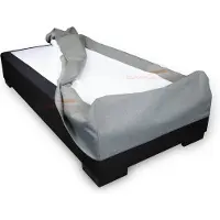 Slaaploods.nl Boxspring Hoes - 120 x 210 cm - Hoogte 20 cm - Grijs I91