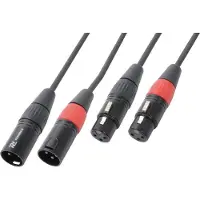 PD Connex 2x XLR (m) - 2x XLR (v) audiokabel - 6 meter