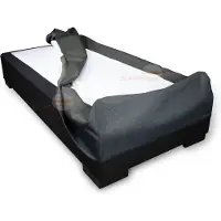 Slaaploods.nl Boxspring Hoes - 90 x 200 cm - Hoogte 30 cm - Antraciet I96