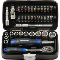 Projahn Mini-dopsleutel- en bit-box, 1/4" maat, 38-delig