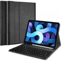 Just in Case Premium Apple iPad Air (2022/2020) Toetsenbordhoes AZERTY Zwart