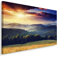 Karo-art Schilderij - Karpaten (Carpathian Mountains) Ukraine, Premium Print