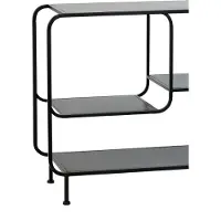 Light & Living Kast open 141x37x81,5 cm WINSTON mat zwart (Zwart, 141x37x81cm)
