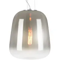 Leitmotiv Hanglamp Cone - Smokey Schaduw - Ø33x38,5cm - Modern - Hanglampen Eetkamer, Slaapkamer, Woonkamer
