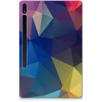 B2Ctelecom Samsung Galaxy Tab S7 Plus | S8 Plus Back Cover Polygon Dark