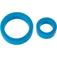 Doc Johnson Silicone Cockring Set blue