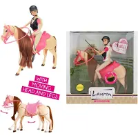 Toi-Toys Lauren Tienerpop Bewegend Paard - 28 cm