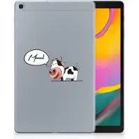 B2Ctelecom Samsung Galaxy Tab A 10.1 (2019) Tablet Back Cover Cow