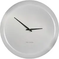 Gusta Klok metaal ?27,5cm wit "time is now' metaal Gusta Klok