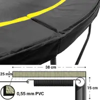 Magic Circle Pro Trampoline Rand Black 244 cm