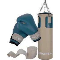 Scsports Boksset - Bokszak 25 kg - Incl. bokshandschoenen en bandages - Volwassenen