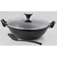 Sonex Graniet Wokpan - 27 cm / 3 ltr (Geschikt voor alle warmtebronnen)