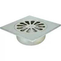 Wiesbaden chroom ABS doucheput 14x14 onder 40mm